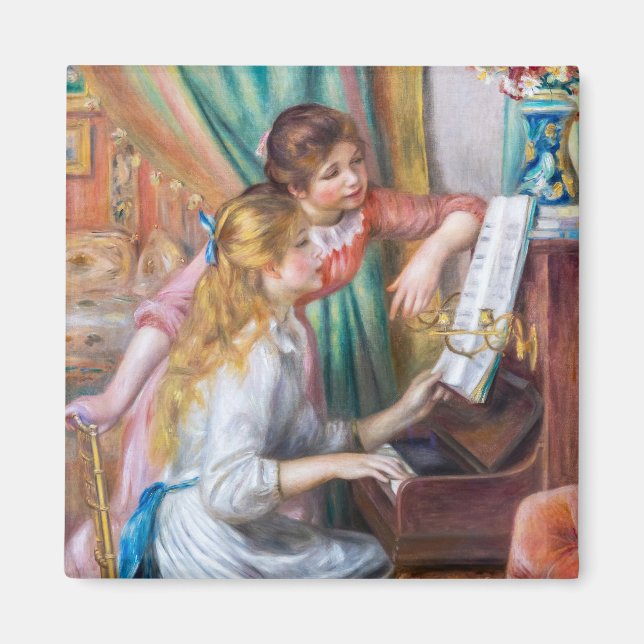 Imã Pierre Auguste Renoir - Jovens Meninas no Piano (Frente)