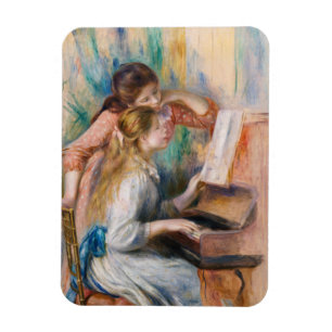 Ímã Pierre Auguste Renoir - Jovens Meninas no Piano