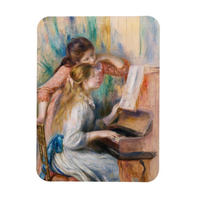 Ímã Pierre Auguste Renoir - Jovens Meninas no Piano (Vertical)