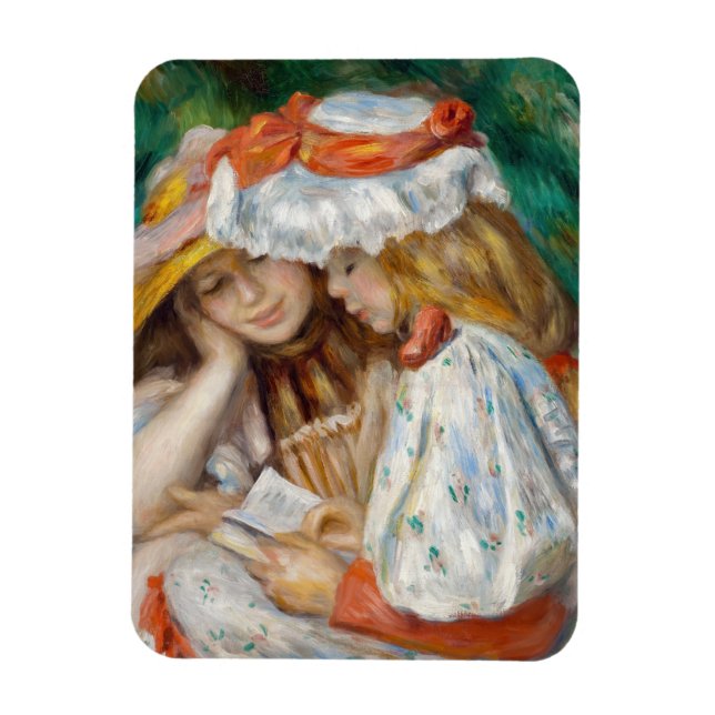 Ímã Pierre-Auguste Renoir - Leitura De Duas Raparigas (Vertical)