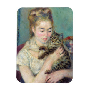 Ímã Pierre-Auguste Renoir - Mulher com gato