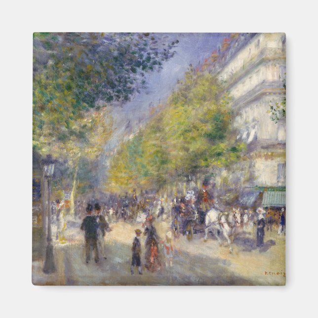 Imã Pierre-Auguste Renoir - Paris, Grands Boulevards (Frente)