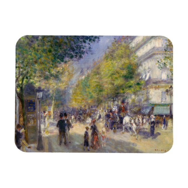 Ímã Pierre-Auguste Renoir - Paris, Grands Boulevards (Horizontal)