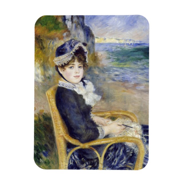 Ímã Pierre-Auguste Renoir - Pelo Mar (Vertical)