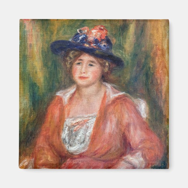 Imã Pierre-Auguste Renoir - Retrato da Mulher Sentada (Frente)