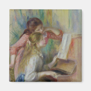 Imã Pierre raparigas de Renoir um   no piano