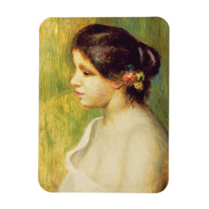 Ímã Pierre uma jovem mulher de Renoir com as flores