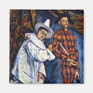 Imã Pierrot e Harlequin, Mardi Gras por Paul Cezanne