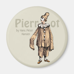 Imã Pierrot pela arte do refrigerador de Hans Peter