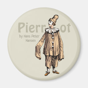 Imã Pierrot por Hans Peter Hansen CC0235 Arte de cartu