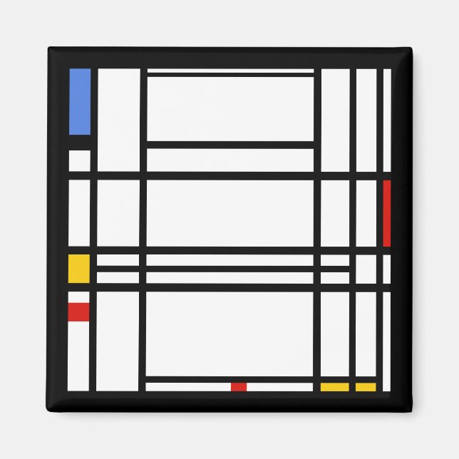 Imã Piet Mondrian, Composição 10 (Frente)