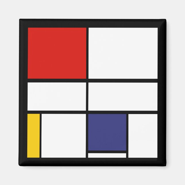 Imã Piet Mondrian, Composição C (Frente)
