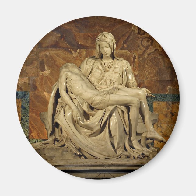 Imã Pieta de Michelangelo na Rua. (Frente)