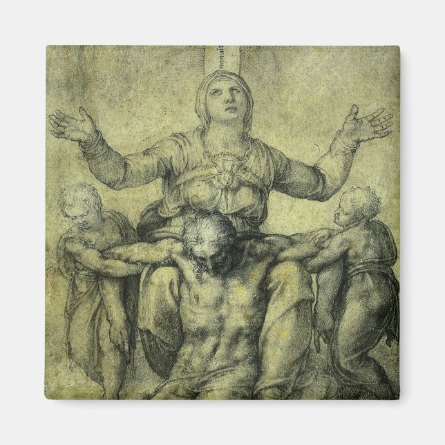 Imã Pieta de Michelangelo para Vittoria Colonna (Frente)