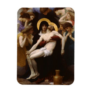 Ímã pieta Jesus Cristo e Virgem Maria