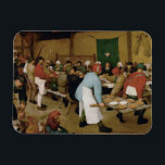 Ímã Pieter Bruegel, o Velho - Casamento Camponês<br><div class="desc">Casamento camponês de Pieter Bruegel,  o Velho,  1566-1569. Óleo no painel.</div>