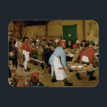 Ímã Pieter Bruegel, o Velho - Casamento Camponês<br><div class="desc">Casamento camponês de Pieter Bruegel,  o Velho,  1566-1569. Óleo no painel.</div>