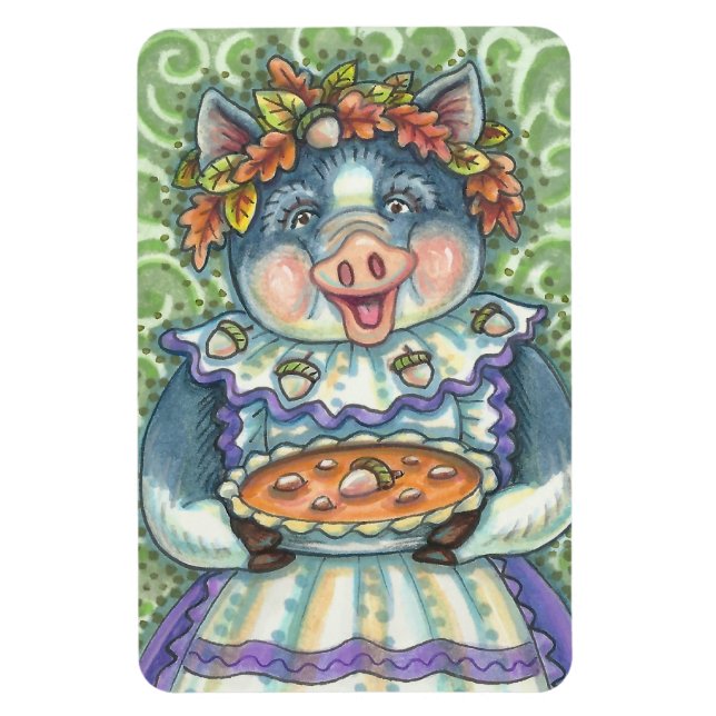 ÍMÃ PIG & ACORN PIE, OBRIGADO FEITO COM AMOR (Vertical)