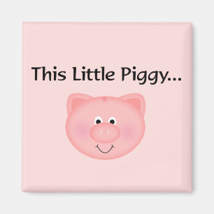 Imã Pig Rosa Este Pequeno Piggy