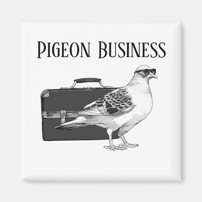 Imã Pigeon Business (sem mochila) (Frente)