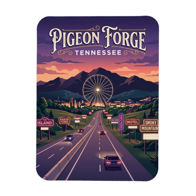 Ímã Pigeon Forge EUA (Vertical)