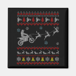 Imã Pijama de Moto de Terra Feio de Natal para Motocic