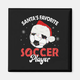 Imã Pijama de Natal do Jogador de Futebol Favorito do