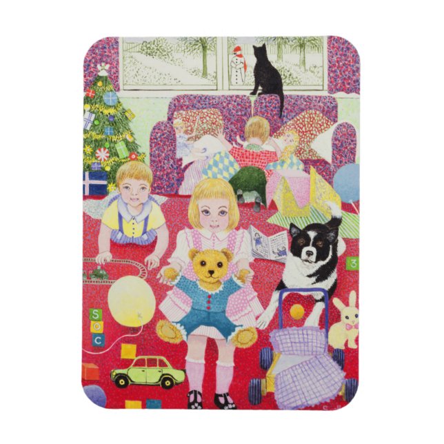 Ímã Pijama de Natal do ursinho (Vertical)