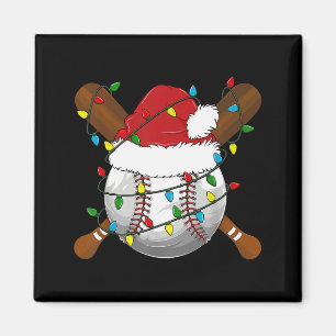 Imã Pijamas de Natal de beisebol engraçados para a fam