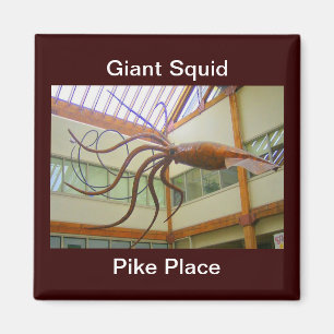 Imã Pike Place Public Market Giant Squid Seattle, WA