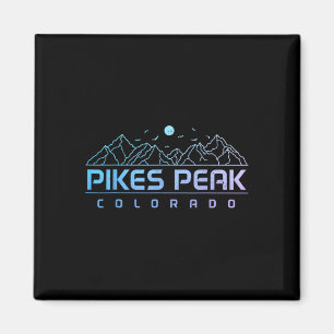 Imã Pikes Peak Colorado Montanhas Rochosas Lembrança d