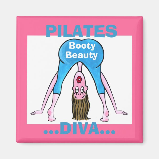 Imã PILATES DIVA-Booty Beauty (Frente)