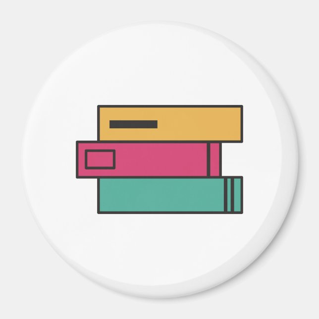 Imã pilha de livros (Frente)