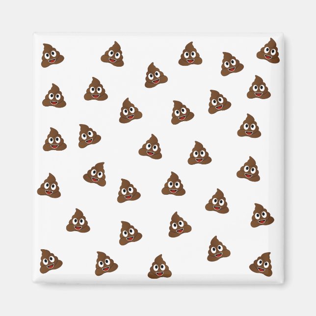 Imã Pilha de Poo emoji sorrindo popas (Frente)