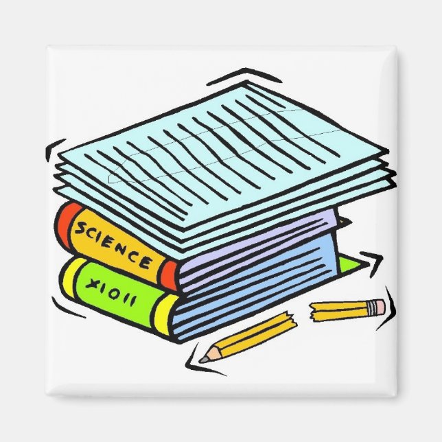 Imã Pilha de Trabalho Escolar (Frente)