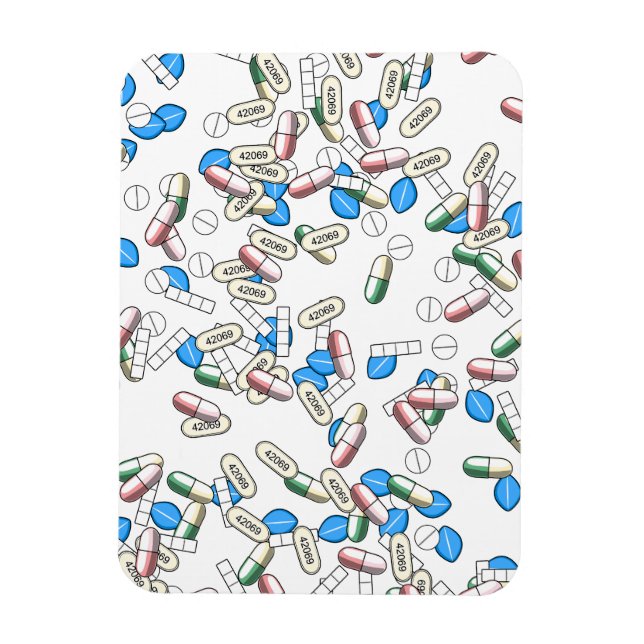 Ímã Pill Sprinkles Pattern (Vertical)