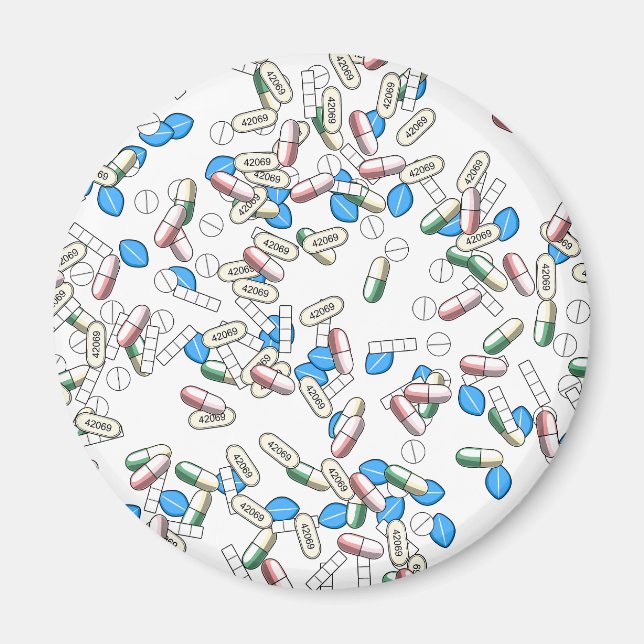 Imã Pill Sprinkles Pattern (Frente)