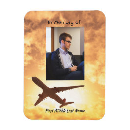 Ímã Piloto de avião Memorial de Celebração da Vida