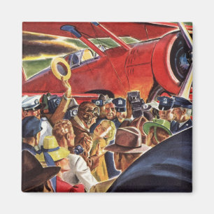 Imã Piloto do avião do único suporte do vintage com