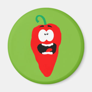 Imã Pimenta de pimentão encarnado gritando