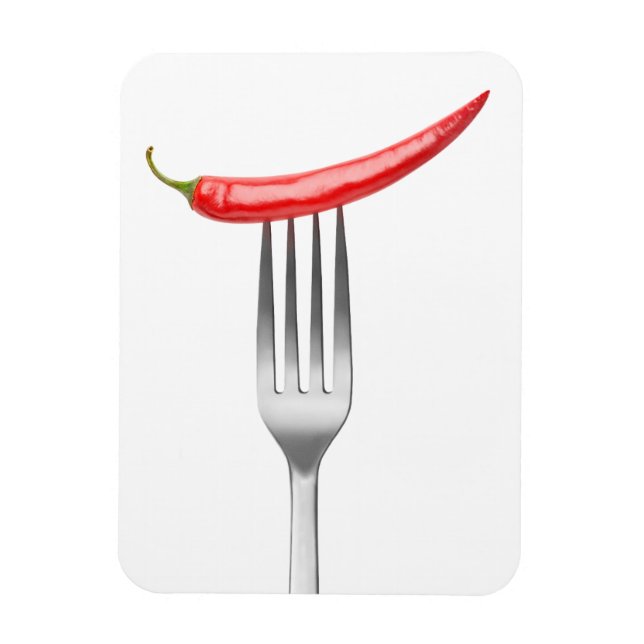 Ímã Pimenta no garfo (Vertical)