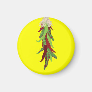 Imã pimentas de pimentão verdes