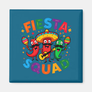 Imã Pimentões engraçados fiesta squad cinco de mayo