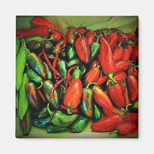 Imã Pimentos-pimentões (Frente)