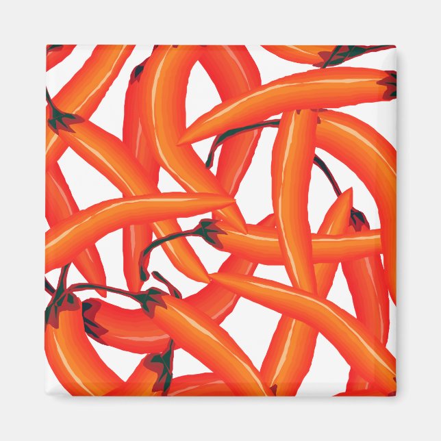 Imã Pimentos Quentes Vermelhos (Frente)