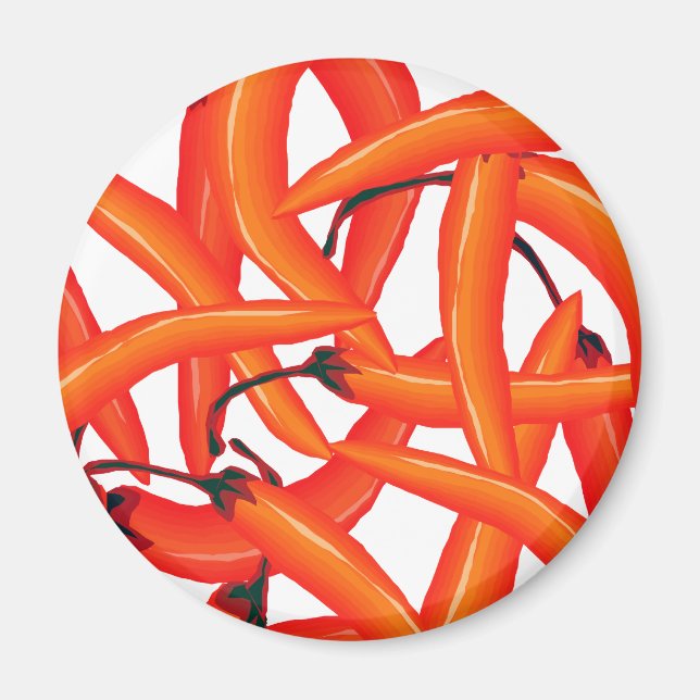 Imã Pimentos Quentes Vermelhos (Frente)