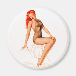Imã Pin do Redhead do art deco acima