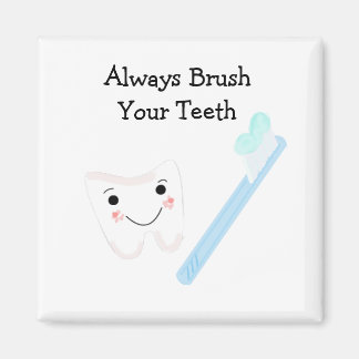 Imã Pincel de dente e dente com dentistas