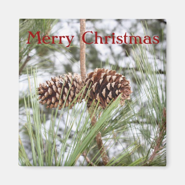 Imã Pine Christmas Magnet (Frente)