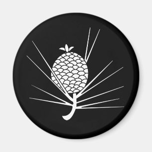 Imã Pine cone com agulhas